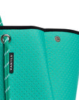 Vanylu Classic. Bolso de neopreno de cuerdas verde agua