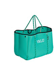 Vanylu Classic. Bolso de neopreno de cuerdas verde agua