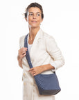 Kate. Bolsos trenzado bandolera gris