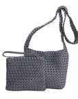 Kate. Bolsos trenzado bandolera gris